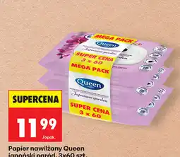 Biedronka Papier nawilżany Queen japoński ogród, 3x60 szt oferta