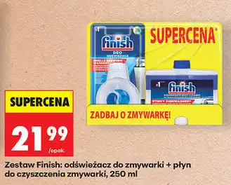 Biedronka Zestaw Finish: odświeżacz do zmywarki + płyn do czyszczenia zmywarki, 250 ml oferta
