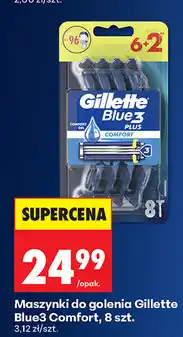 Biedronka Maszynki do golenia Gillette Blue3 Comfort, 8 szt oferta