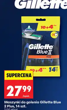 Biedronka Maszynki do golenia Gillette Blue 2 Plus, 14 szt oferta
