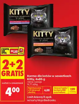 Biedronka Karma dla kotów w saszetkach Kitty oferta