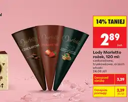 Biedronka Lody Marletto rożek oferta