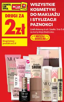 Biedronka Kosmetyki do makijażu i stylizacji paznokci oferta