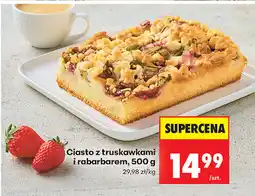 Biedronka Ciasto z truskawkami i rabarbarem oferta