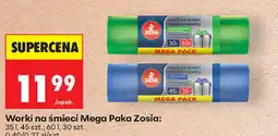 Biedronka Worki na śmieci Mega Paka Zosia: 35 l, 45 szt. 60 l, 30 szt oferta