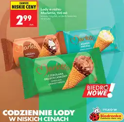 Biedronka Lody w rożku Marletto oferta