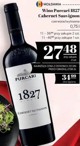 Polomarket Wino Purcari 1827 Cabernet Sauvignon oferta