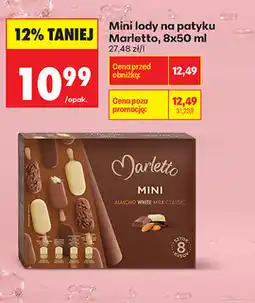 Biedronka Mini lody na patyku Marletto oferta