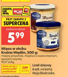 Biedronka Mięso w słoiku Kraina Wędlin oferta