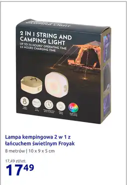 Action Lampa kempingowa 2 w 1 z łańcuchem świetlnym Froyak oferta