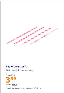 Action Papierowe słomki oferta