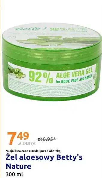 Action Żel aloesowy Betty's Nature oferta