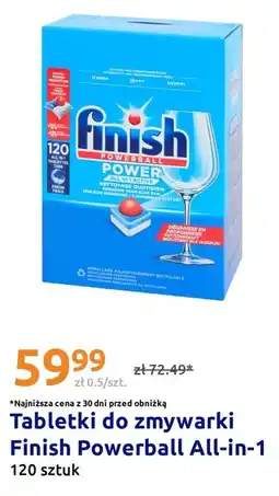 Action Tabletki do zmywarki Finish Powerball All-in-1 120 sztuk oferta
