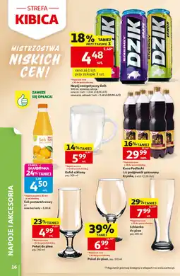 Auchan Napój energetyczny zero kalorii sour apple Wk Dzik oferta
