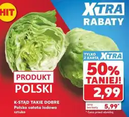 Kaufland Polska sałata lodowa sztuka oferta