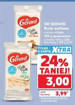 Kaufland DR GERARD Rurki waflowe różne rodzaje 144 g opakowanie oferta