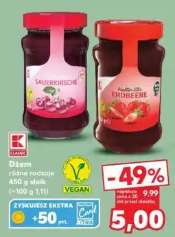 Kaufland Dżem różne rodzaje 450 g słoik oferta