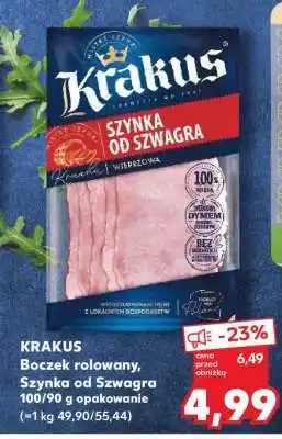 Kaufland KRAKUS Boczek rolowany, Szynka od SzWagra 100/90 g opakowanie oferta