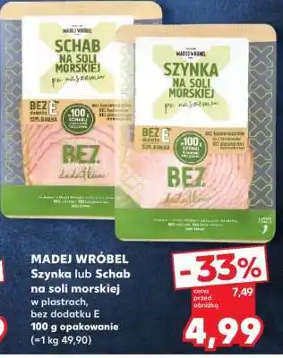 Kaufland Szynka lub Schab na soli morskiej oferta