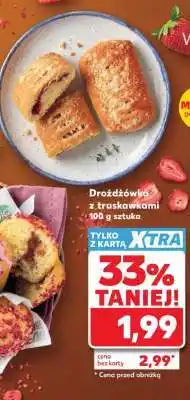Kaufland Drożdżówka z truskawkami oferta