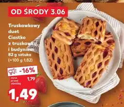 Kaufland Truskawkowy duet Ciastko z truskawką i budyniem 82 g sztuka oferta
