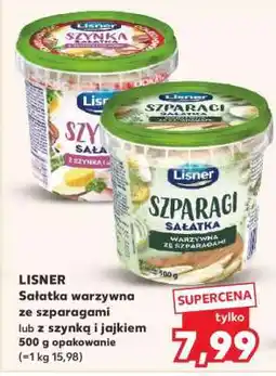 Kaufland LISNER Sałatka warzywna ze szparagami lub z szynką i jajkiem oferta