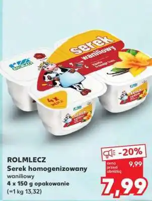 Kaufland ROLMLECZ Serek homogenizowany waniliowy oferta