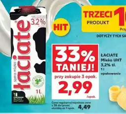 Kaufland ŁACIATE Mleko UHT 3,2% tł. 1l oferta