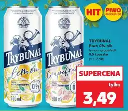 Kaufland TRYBUNAŁ Piwo 0% alk. lemon, grapefruit oferta