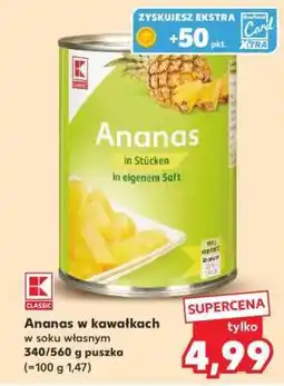 Kaufland Ananas w kawałkach oferta