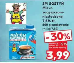 Kaufland SM GOSTYŃ Mleko zagęszczone niesłodzone 7,5% tł. 500 g opakowanie oferta