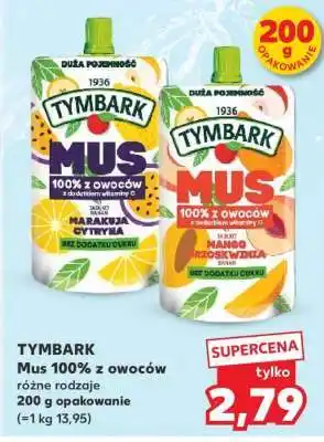 Kaufland TYMBARK Mus 100% z owoców oferta