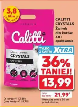 Kaufland CALITTI CRYSTALS Żwirek dla kotów 3,8 l opakowanie oferta