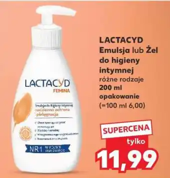Kaufland LACTACYD Emulsja lub Żel do higieny intymnej oferta