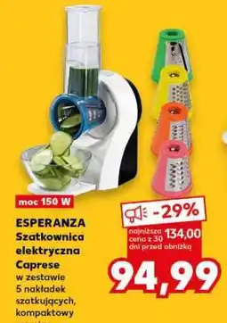 Kaufland ESPERANZA Szatkownica elektryczna Caprese oferta