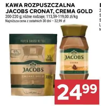 Stokrotka Market Kawa rozpuszczalna Jacobs Cronat, Crema Gold oferta