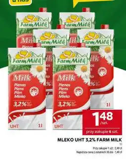 Stokrotka Market MLEKO UHT 3,2% FARM MILK oferta