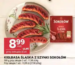 Stokrotka Market Kiełbasa śląska z szynki Sokołów oferta
