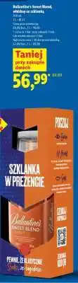 Lidl Ballantine’s Sweet Blend, whisky ze szklanką oferta
