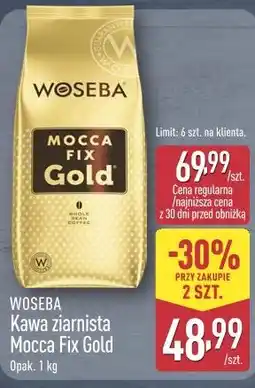 ALDI WOSEBA Kawa ziarnista Mocca Fix Gold oferta