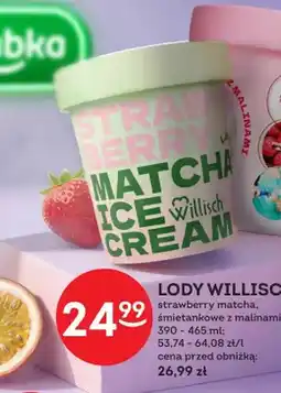 Żabka Lody Willisch strawberry matcha oferta