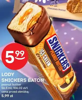 Żabka Lody SNICKERS baton peanut butter oferta