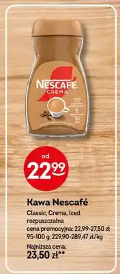 Żabka Kawa rozpuszczalna Nescafé Crema oferta