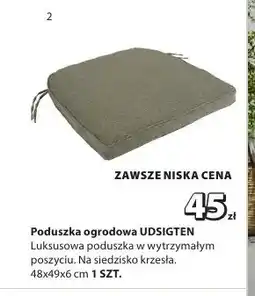 JYSK Poduszka ogrodowa UDSIGTEN 48x49x6cm oferta