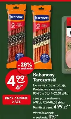 Żabka Kabanosy Tarczyński Exclusive wieprzowe oferta