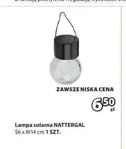 JYSK Lampa solarna NATTERGAL S6xW14cm oferta