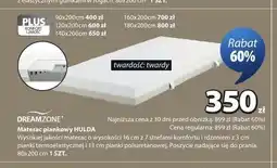 JYSK Materac piankowy DREAMZONE HULDA twardy 80x200cm oferta