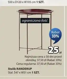 JYSK Stolik RANDERUP oferta