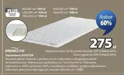 JYSK Topmaterac DREAMZONE KVISTEN 80x200cm oferta
