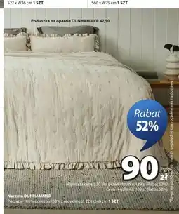JYSK Narzuta DUNHAMMER poszycie 100% poliester 220x240cm oferta